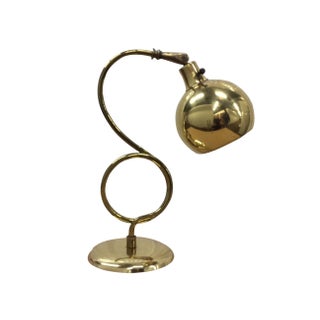 1960s Modern Brass Italian Desk Lamp For Sale