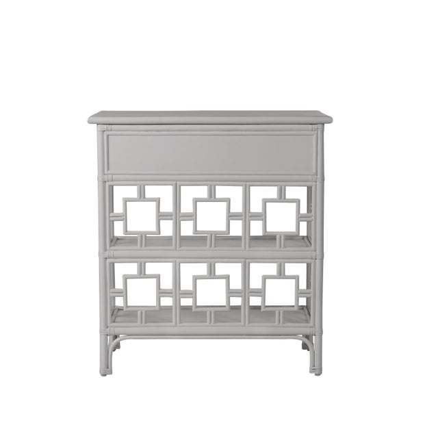 David Francis Sobe End Table - Light Gray For Sale - Image 4 of 6