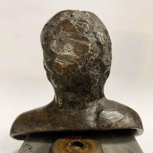 17th Century Italian Cast Iron Bust Drawer Handle For Sale - Image 4 of 6