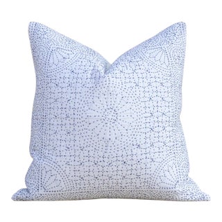 Indigo Filanan Kantha Small Pillow For Sale