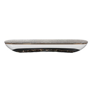 "California" Bench, Bronze, Stainless Steel, Tailor Made Galuchat Leather For Sale