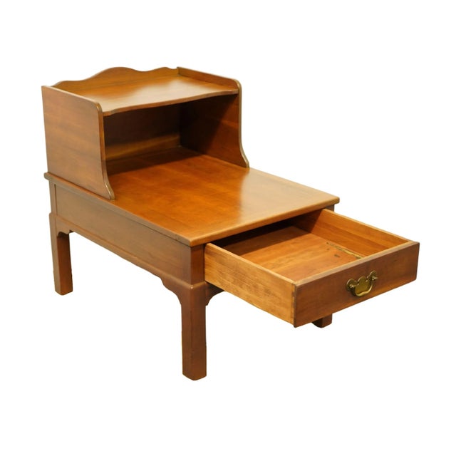 Kindel Furniture Kindel Furniture Grand Rapids, MI Solid Hard Rock Maple Country French 20x28" Accent Step End Table For Sale - Image 4 of 11