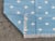 Casa Cosima Handmade Cotton Pattern Leaf Pattern Rug, Sky Blue and White - 10'x14' For Sale - Image 4 of 11