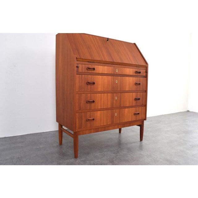 Mid-Century Modern Danish Teak Secretaire, 1960s For Sale - Image 18 of 18