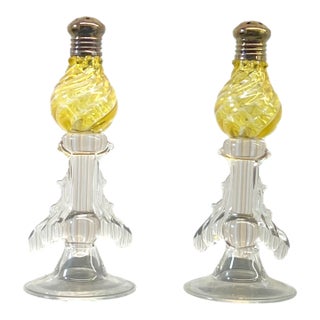 2005 Gazelle Glass Salt and Pepper Shakers For Sale