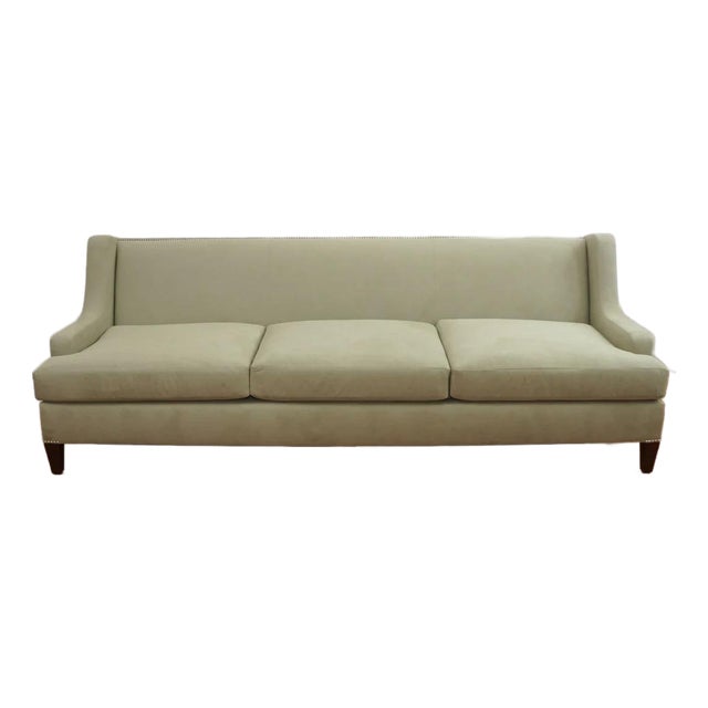 Maxfield Sofa, Lichen Ultrasuede For Sale