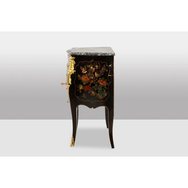 Louis XV-Style Lacquered Chest of Drawers, 1950s For Sale - Image 3 of 18