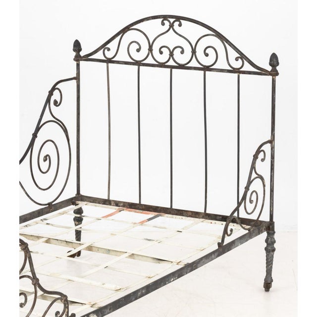 French Wrought Iron Daybed, 19th C. For Sale In New York - Image 6 of 11