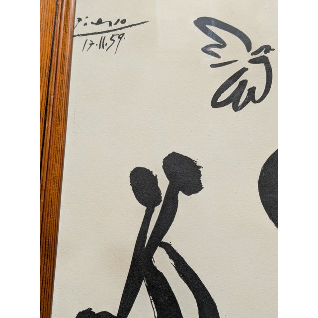 Pablo Picasso, Flute Player, 1959, Lithograph, Framed For Sale - Image 6 of 8