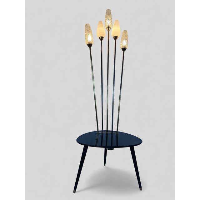 5-Light Reading Floor Lamp, 1960s For Sale - Image 11 of 11