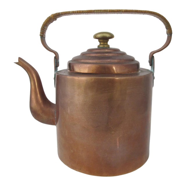 Antique Chinese Copper Tea Kettle Teapot For Sale