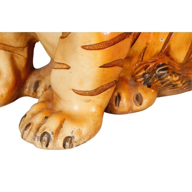 Tiger Cub Sculpture For Sale - Image 9 of 10