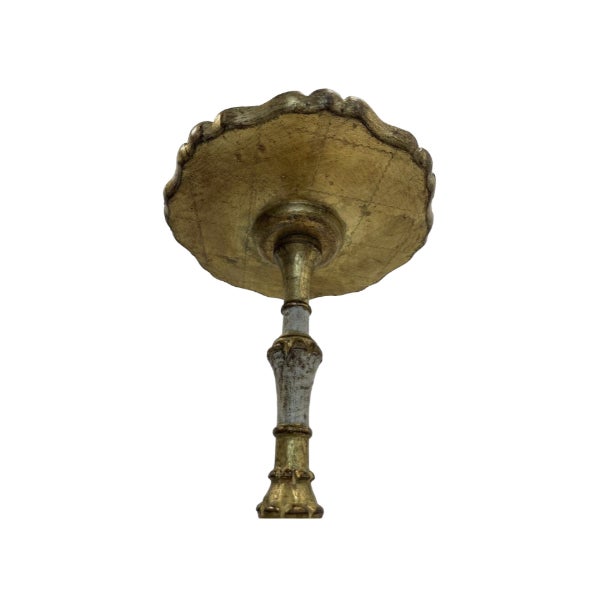 Vintage Italian Florentine Giltwood Pedestal Side Table For Sale In West Palm - Image 6 of 8