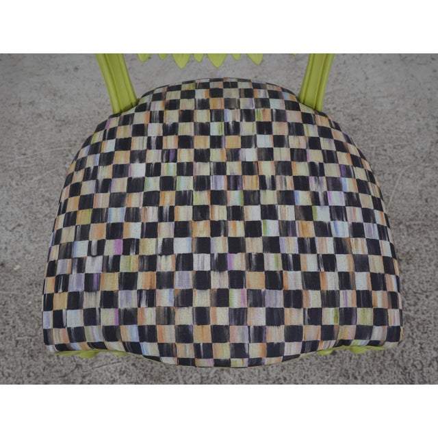 Mackenzie Childs 3 Piece Table & Chair Patio Set Chairish