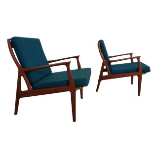 Vintage Danish Teak Lounge Chair, 1960s For Sale