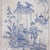 A Set of Vintage-Style Blue-and-White French Chinoiserie Four-Panel Hanging scrolls.Framed. For Sale - Image 13 of 16