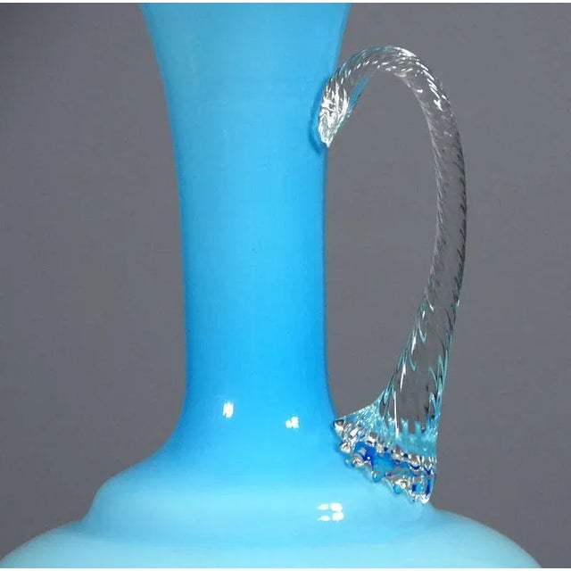 Italian Glass Vase from Empoli, 1960s For Sale - Image 6 of 8