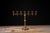 Late 19th Century Late 19th Century Adjustable Brass Sabbath Candelabrum For Sale - Image 5 of 15