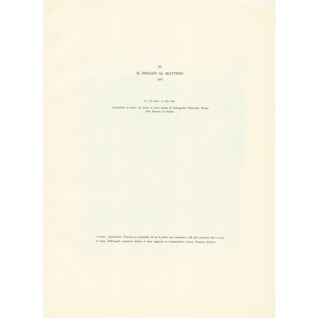 Giorgio Morandi, Poggio in the Morning, 1927-1957, Lithograph For Sale - Image 6 of 7