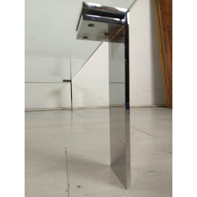 Large Vintage Table Basse Chrome from Roche Bobois, 1970s For Sale - Image 11 of 15
