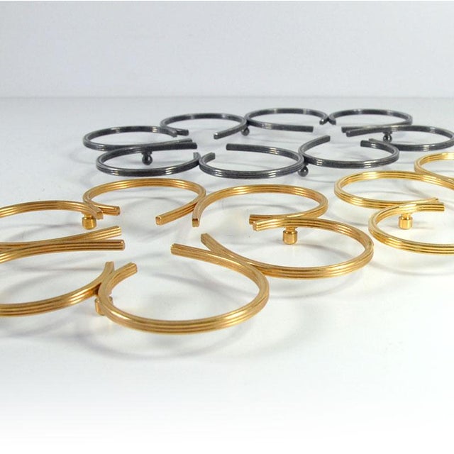 Metal Italian Table Trivets, 1960s, Set of 3 For Sale - Image 7 of 11