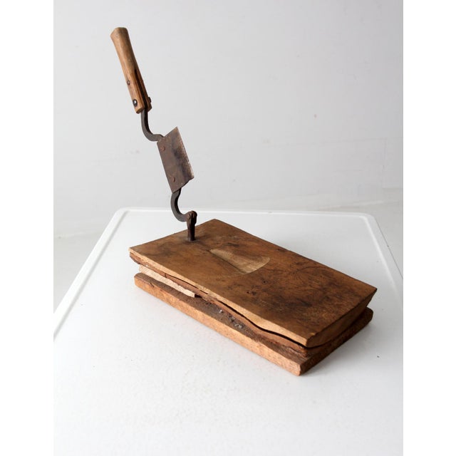 Antique Tobacco Cutter Tool For Sale - Image 6 of 12