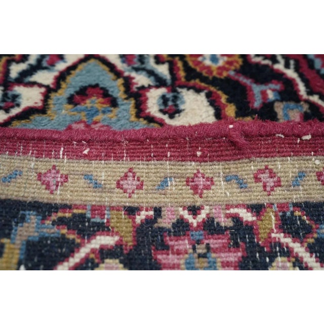 Traditional Indian Kashan Rug 3'0" X 4'7'' For Sale - Image 3 of 12