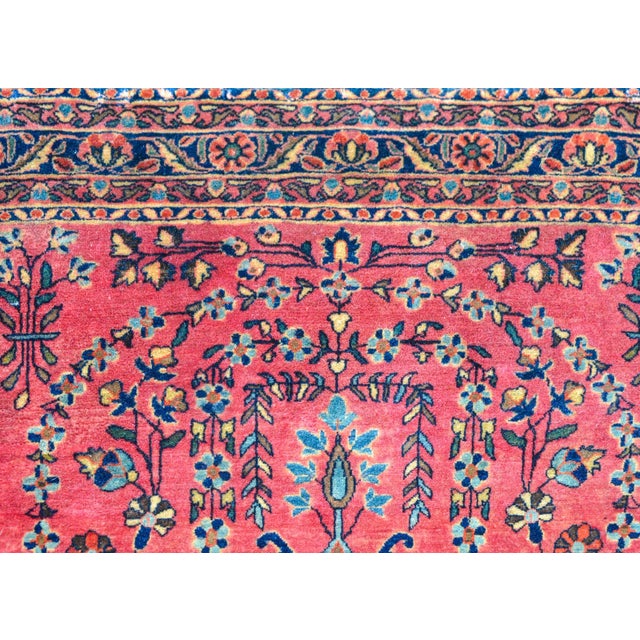 Textile Early 20th Century Sarouk Mohajeran Rug For Sale - Image 7 of 12