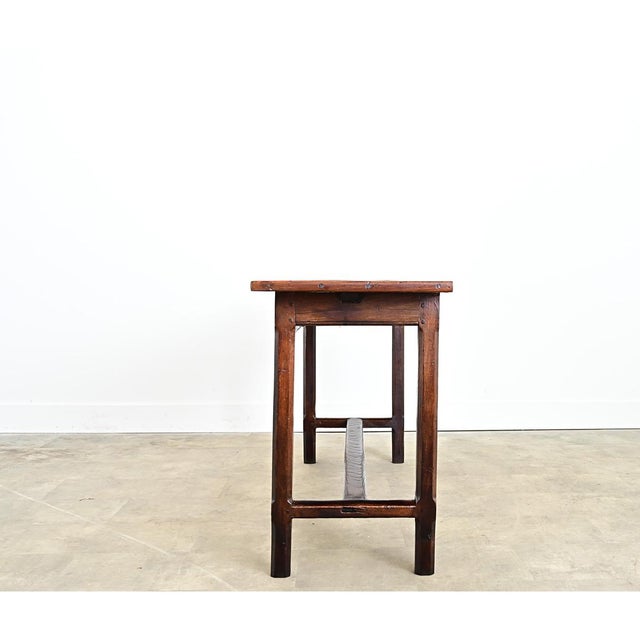 19th Century French 19th Century Walnut and Oak Single Drawer Server For Sale - Image 5 of 8
