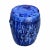 Chinese Chinese Mixed Blue Round Lotus Clay Ceramic Garden Stool Table For Sale - Image 3 of 7