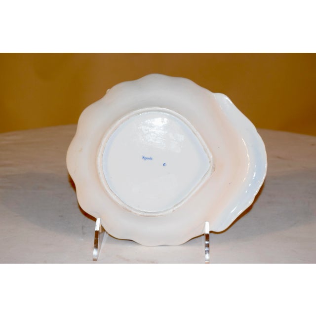 Victorian Early Spode Shaped Dish For Sale - Image 3 of 8