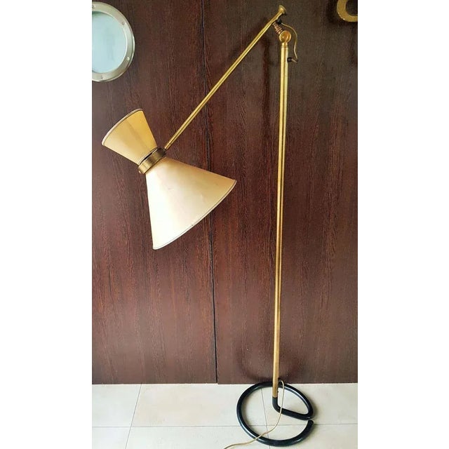 Beige Diabolo Floor Lamp from Stablet, 1950s For Sale - Image 8 of 18