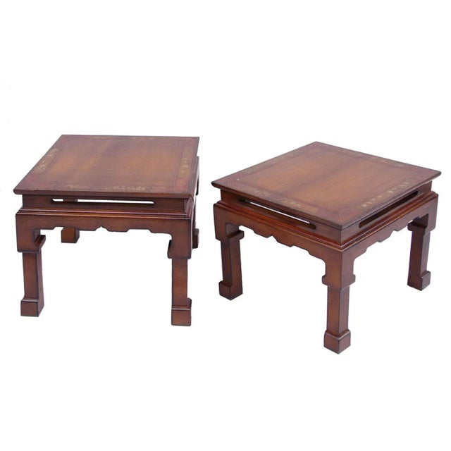 1950s Lacquered Wooden Side Tables, 1950s, Set of 2 For Sale - Image 5 of 5