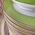 1980s 1980s 8 Ceralene “Directiore” green Limoges 10 1/4" dinner plates // A Raynaud et Cie // French porcelain // Made in France // French Empire For Sale - Image 5 of 10