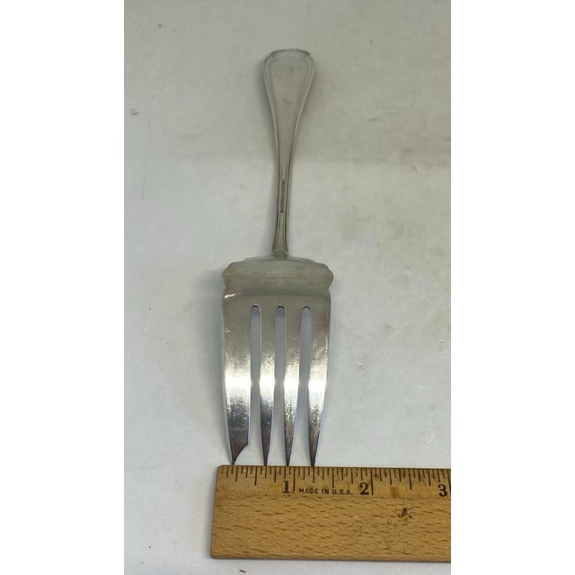 Rogers & Hamilton Marquise 1900 Silverplate Cold Meat Serving Fork For Sale - Image 11 of 12