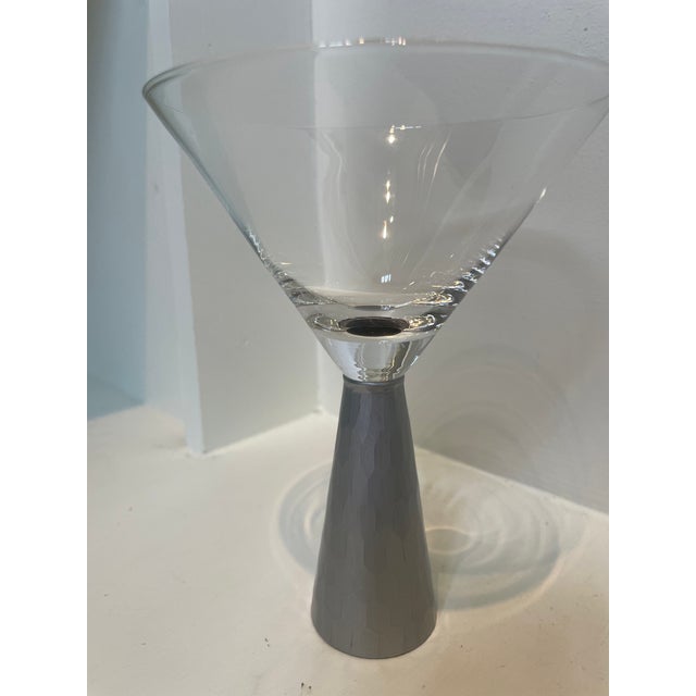 Modern Martini Glasses, 10 Ounces - Set of Two For Sale - Image 12 of 14