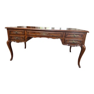 John Widdicomb French Country Parquet Top Desk For Sale