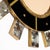 Wood Spanish Modernist Sunburst Mirror in Giltwood, Black Glass and Brass, Circa 1990 For Sale - Image 7 of 9