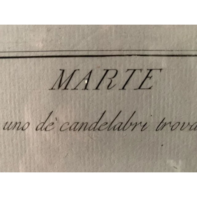 Lorenzo Rocheggiani, Marte, 18th-19th Century, Engraving, Framed For Sale - Image 6 of 7
