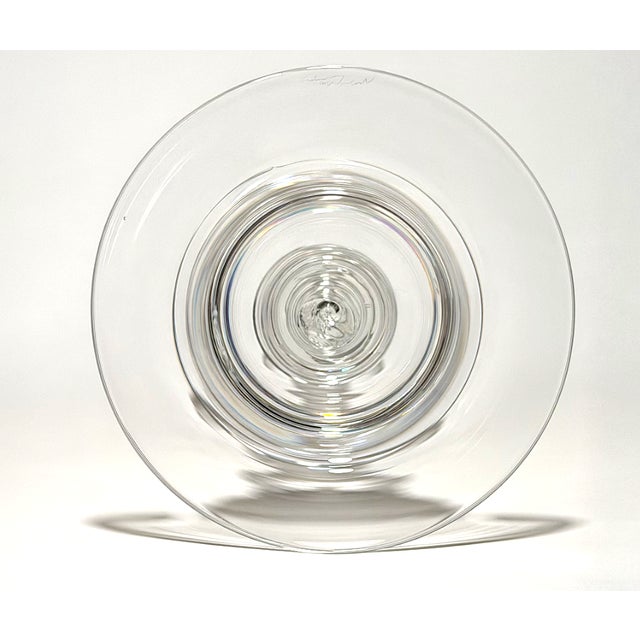 Transparent Steuben Teardrop Candlesticks - Pair For Sale - Image 8 of 15