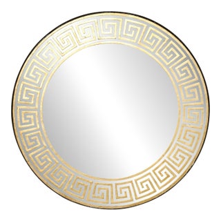 Round Greek Key Mirror For Sale