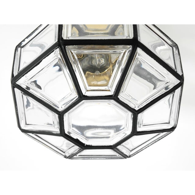 Model 2756 Octagon Ceiling Lamp in Glass from Limburg, 1970s For Sale - Image 12 of 18