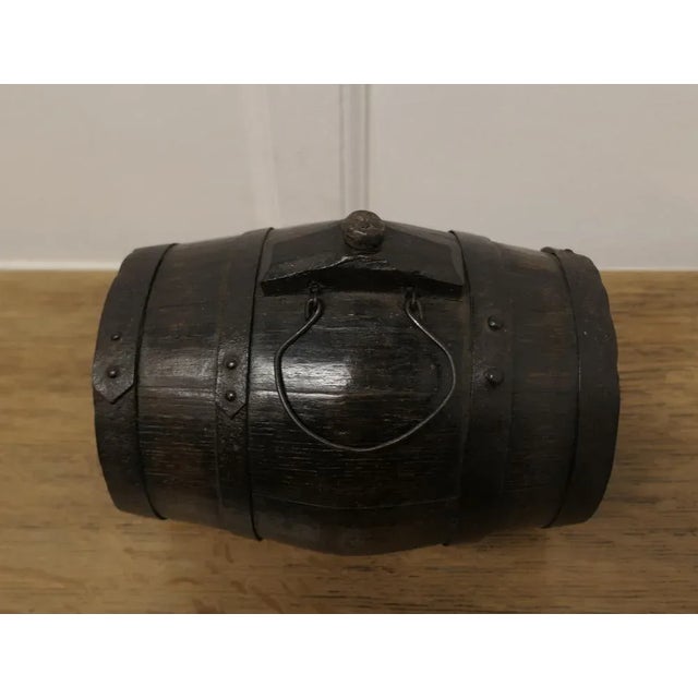 Rustic Welsh Oak Cider Flask For Sale - Image 3 of 8