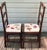 Chippendale Pair Peg Antique Chippendale Ribbon Back Pierced Ladder Back Chairs Needlepoint Seats Stunning See Photos For Sale - Image 3 of 11