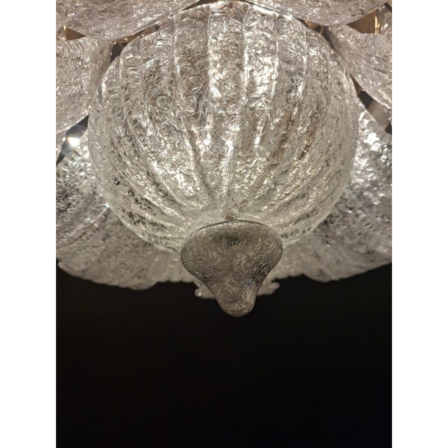 20th Century Clear Graniglia Murano Flush Mount For Sale - Image 10 of 11