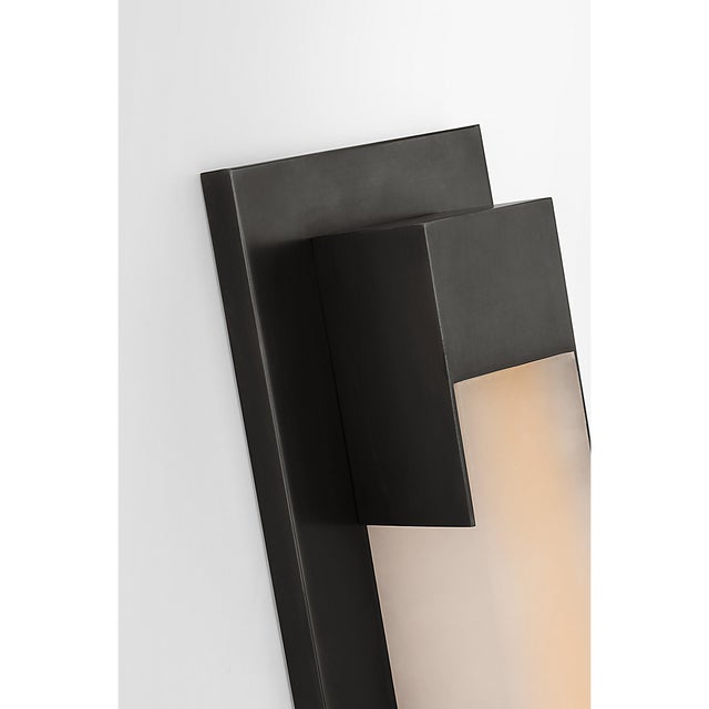 2020s Kelly Wearstler for Visual Comfort Signature Covet 16" Bracketed Bath Light in Bronze with Alabaster For Sale - Image 5 of 8