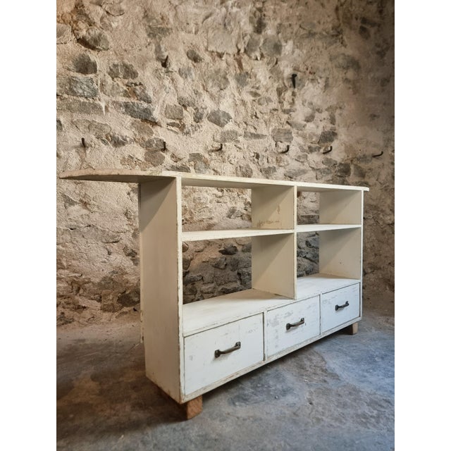 Vintage French Pine Shoe Cabinet with Drawers, 1960s For Sale - Image 15 of 18