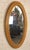 Mid-Century Modern Bamboo Reed Oval Mirror For Sale - Image 3 of 6