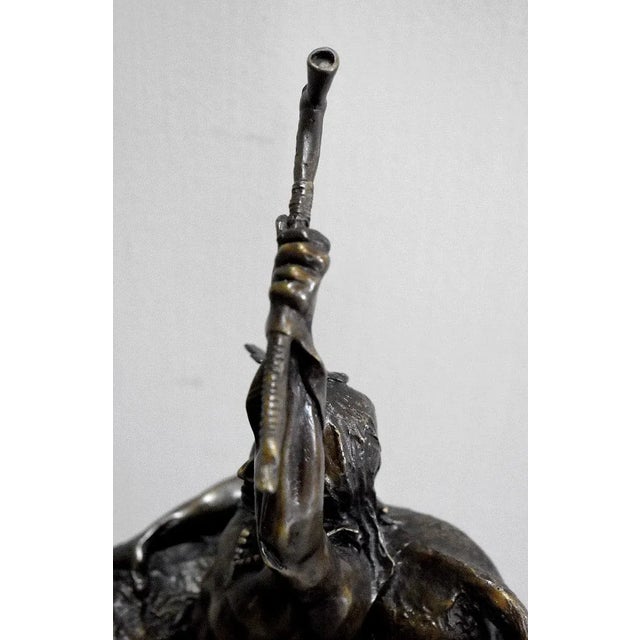 Bronze of a Warrior, 1970s For Sale - Image 4 of 11