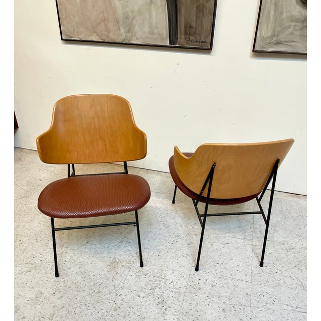 Mid-Century Modern Pair of Original Kofod-Larsen Penguin Chairs Vintage 1960s Danish Design For Sale - Image 3 of 7